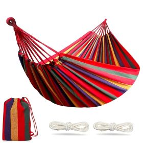 Outdoor Camping Hammock/ Straps (Color: Red, size: 260*80CM)