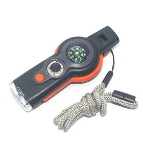 7 In 1 Military Survival whistle (Color: Orange)