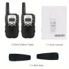 2pc Multifunctional Portable Kids Walkie Talkie
