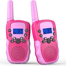 2pcs/pack Kids Walkie Talkie (Color: Pink)