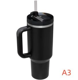 40 oz. Thermos Handle Water Glass With Lid (Capacity: 1200ml, Color: A3)