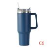 40 oz. Thermos Handle Water Glass With Lid
