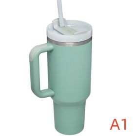40 oz. Thermos Handle Water Glass With Lid (Capacity: 1200ml, Color: A1)