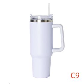 40 oz. Thermos Handle Water Glass With Lid (Capacity: 1200ml, Color: C9)