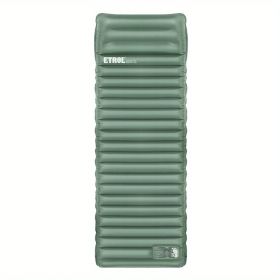 Camping Sleeping Pad; inflatable (Color: Light Green)