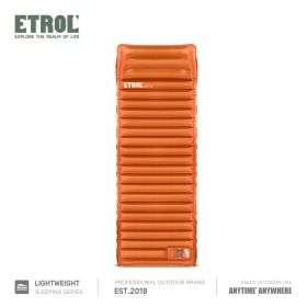 Camping Sleeping Pad; inflatable (Color: Orange)