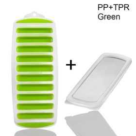 Silicone Ice Cube Tray (Color: Green)