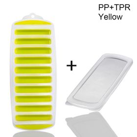 Silicone Ice Cube Tray (Color: Yellow)