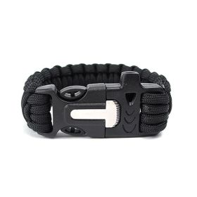 Seven Core Umbrella Rope for Escape (Color: Black)