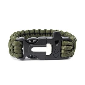 Seven Core Umbrella Rope for Escape (Color: Army Green)