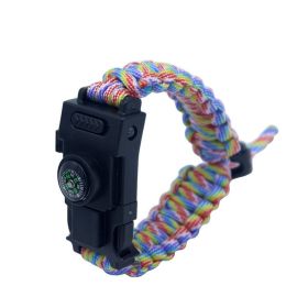 Outdoor Camping Bracelet For Survival (Color: Rainbow)