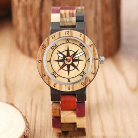 Full Color Wood Compass (Color: Women)