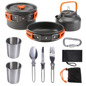 Outdoor pots and pans set (Color: VNJF-orange)