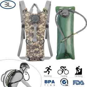 Tactical Hydration Pack 3L (Color: ACU, size: 3L)