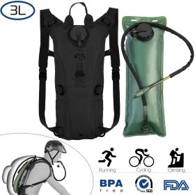 Tactical Hydration Pack 3L (Color: Black, size: 3L)