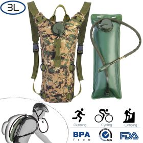 Tactical Hydration Pack 3L (Color: Jungle, size: 3L)
