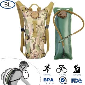 Tactical Hydration Pack 3L (Color: Military, size: 3L)
