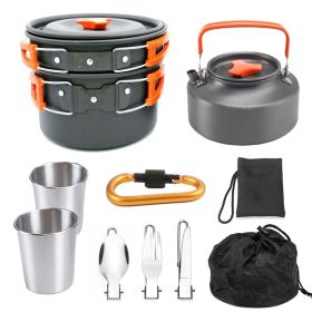 2-3 People Outdoor Teapot Set Pot (select: k05-orange)
