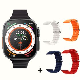 Ultra Smart Watch Series 8 (Color: Black add 4 straps)