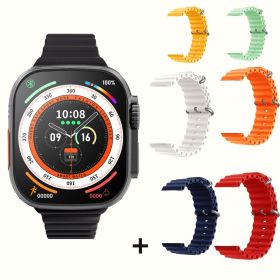 Ultra Smart Watch Series 8 (Color: Black add 6 straps)