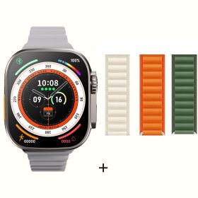 Ultra Smart Watch Series 8 (Color: gold add 3 straps1)