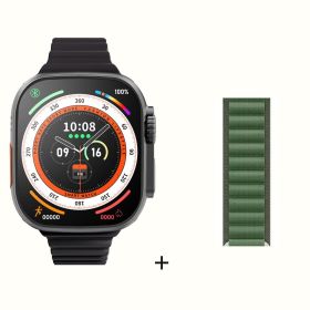 Ultra Smart Watch Series 8 (Color: black add green2)