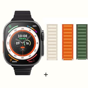 Ultra Smart Watch Series 8 (Color: black add 3 straps)