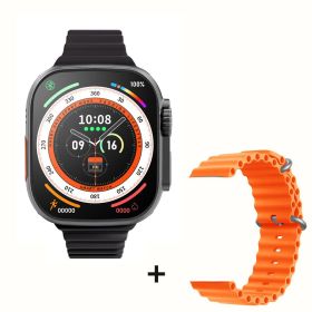 Ultra Smart Watch Series 8 (Color: Black add orange)