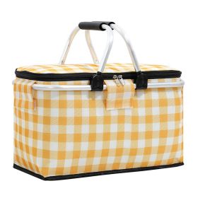 Outdoor Storage Basket (Color: yellow white)