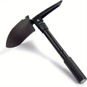 1pc Portable Camping Shovel (Color: Black)