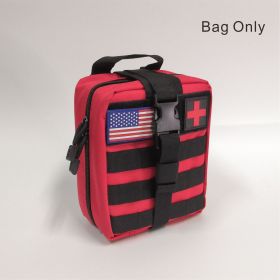 Tactical MOLLE First Aid Bag (Color: Red)
