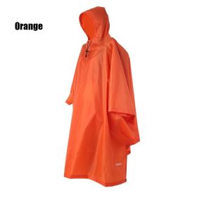 Waterproof 3-in-1 Raincoat Backpack Cover for Hiking, and Camping - Protects Your Gear (Color: Orange)