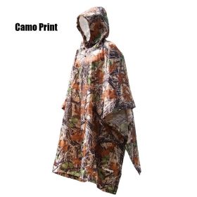 Waterproof 3-in-1 Raincoat Backpack Cover for Hiking, and Camping - Protects Your Gear (Color: Camouflage)