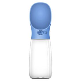 Pet Water Bottle with Cup (Style: 550ML, Color: Sea blue)
