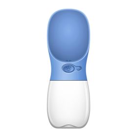 Pet Water Bottle with Cup (Style: 350ML, Color: Sea blue)