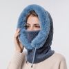 Winter Fleece Hood, Outdoor Riding 2 In 1 Neck Warmer & Hood, Cold-proof Ski Hood,