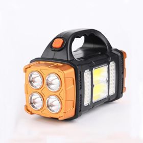 1pc Multifunctional Solar LED+COB Light (Items: Multifunctional Solar Light Orange)