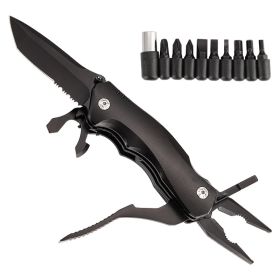Folding Multi-purpose Outdoor Tools (Color: Black-2 Model)
