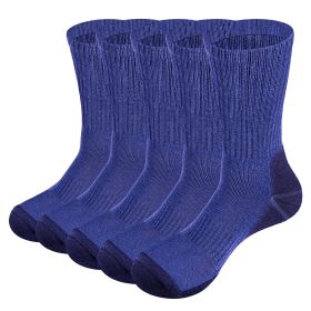 Men's  Mid-Calf Thermal Hiking Socks (Color: Blue)