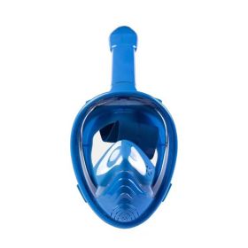 Underwater Snorkeling Full Face Swimming Mask (Color: Blue, size: XS)