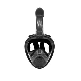 Underwater Snorkeling Full Face Swimming Mask (Color: Black, size: XS)