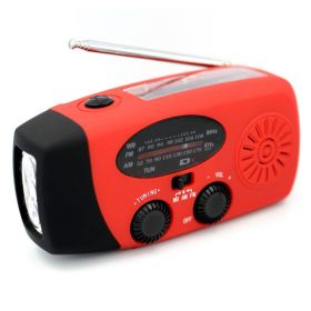 Multifunctional Solar Hand Radio (Ships From: China, Color: Red)