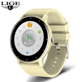 New, Full Smart Watch for Men (Color: Yellow)