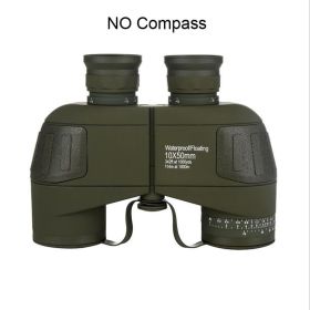 HD 10X50 High Power Binoculars with Compass (Color: NO Compass Green)