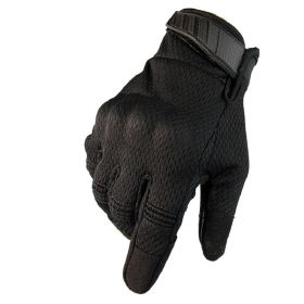 Men Antiskid Outdoor Tactical Gloves (Color: Black, size: XL)