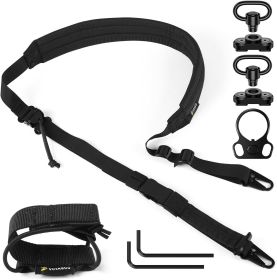 Quick Adjust Gun Sling with HK Hook (Color: Black)