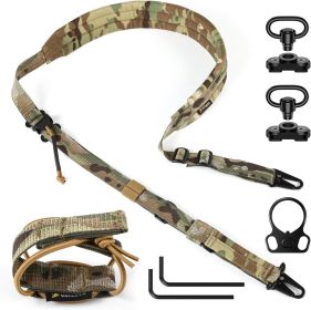 Quick Adjust Gun Sling with HK Hook (Color: camo)
