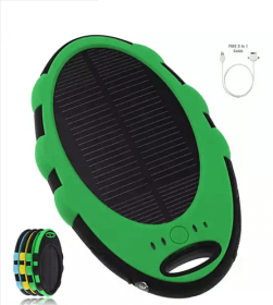 Solar Green Power Leaf Charge (Color: Black)