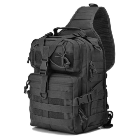 5L Outdoor Daypack Backpack (Color: Black)