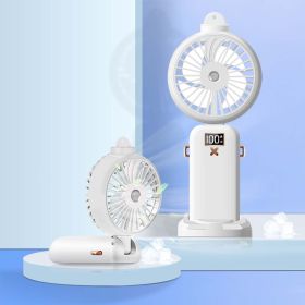 Digital Personal Misting Fan (Color: White)